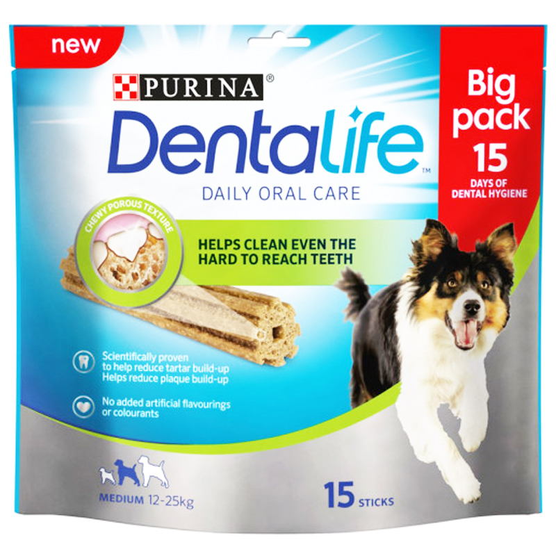 Purutikut "Dentalife Medium" 345 g - 20% alennus