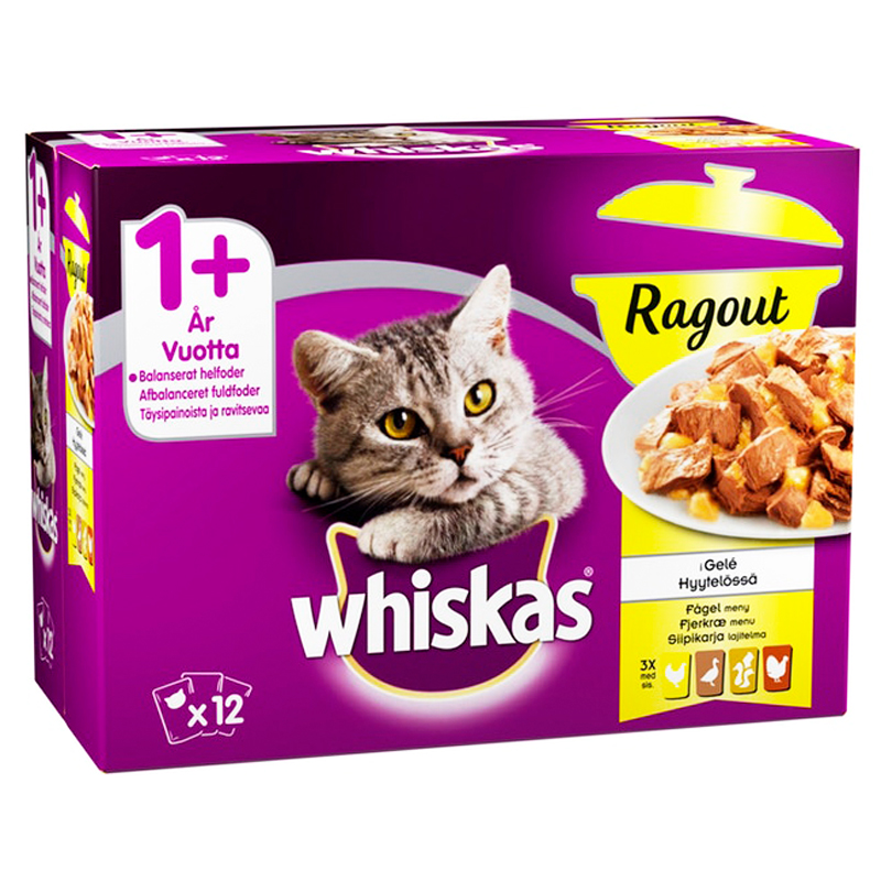 Kissanruoka Siipikarja Lajitelma 12kpl - 24% alennus
